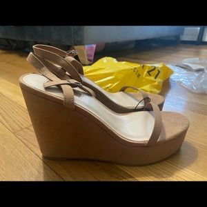 Tan forever 21 wedges